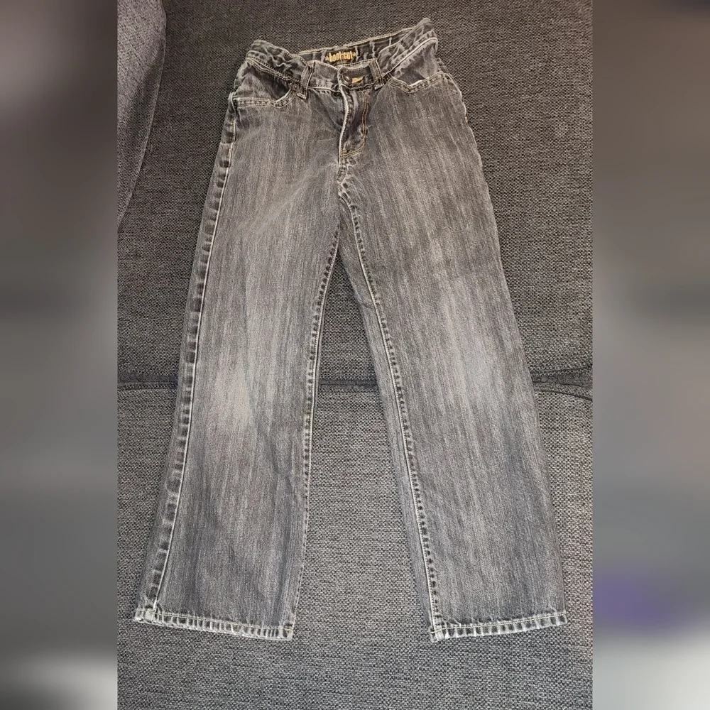 Boys 12 slim Old Navy Faded Black Bootcut Jeans